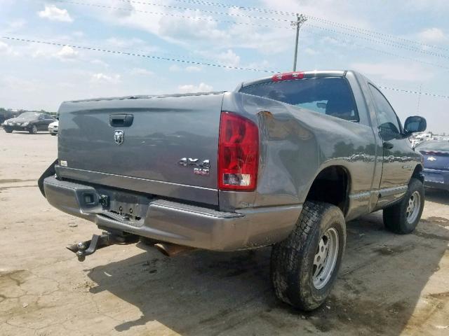 1D7HU16D65J576125 - 2005 DODGE RAM 1500 S GRAY photo 4