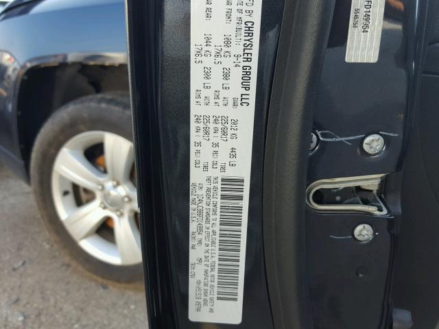 1C4NJCBB6FD149954 - 2015 JEEP COMPASS SP 灰色 照片 10