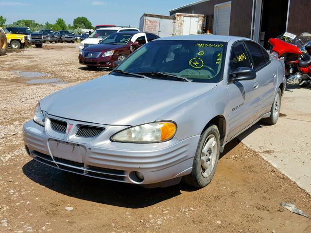 1G2NE52T4XM888495 - 1999 PONTIAC GRAND AM S SILVER photo 2