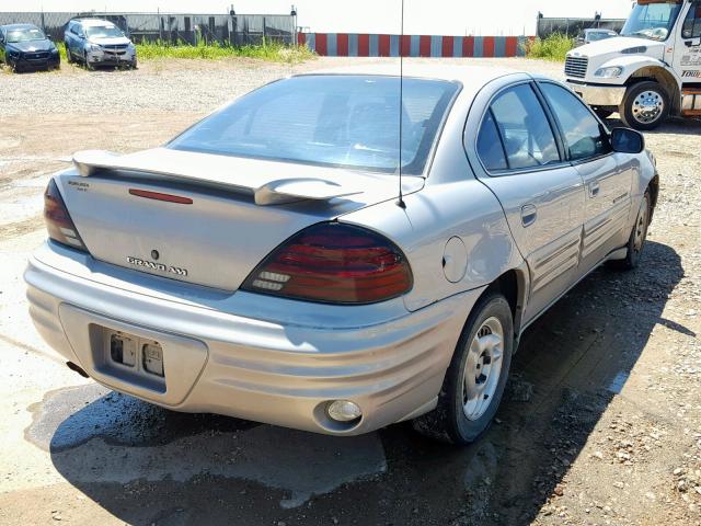 1G2NE52T4XM888495 - 1999 PONTIAC GRAND AM S SILVER photo 4
