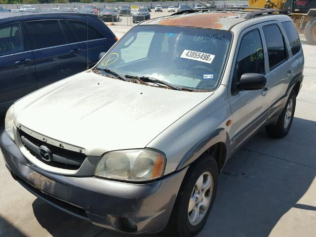 4F2YZ041X3KM19624 - 2003 MAZDA TRIBUTE LX TAN photo 2