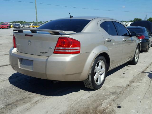 1B3LC56R58N179627 - 2008 DODGE AVENGER SX GOLD photo 4