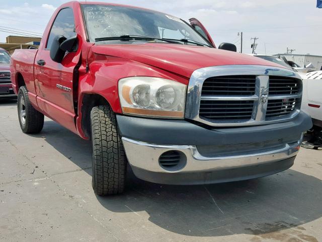 1D7HA16K36J170277 - 2006 DODGE RAM 1500 S RED photo 1