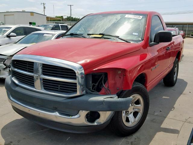 1D7HA16K36J170277 - 2006 DODGE RAM 1500 S RED photo 2