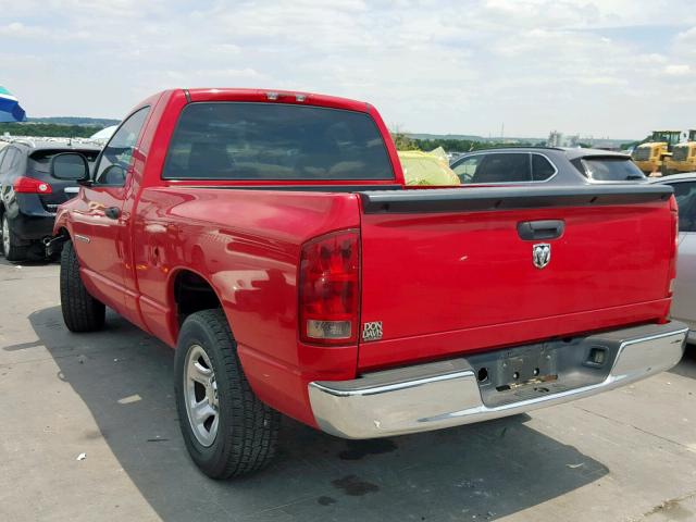 1D7HA16K36J170277 - 2006 DODGE RAM 1500 S RED photo 3