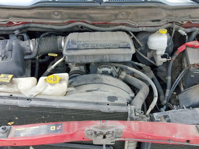 1D7HA16K36J170277 - 2006 DODGE RAM 1500 S RED photo 7