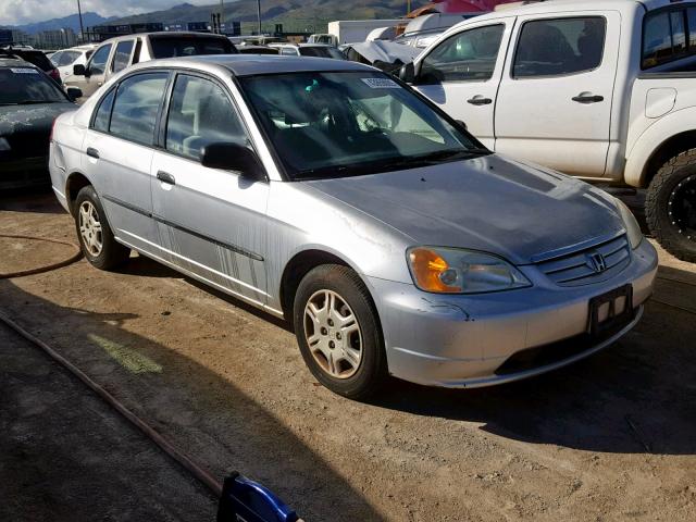 2HGES15112H523065 - 2002 HONDA CIVIC DX GRAY photo 1