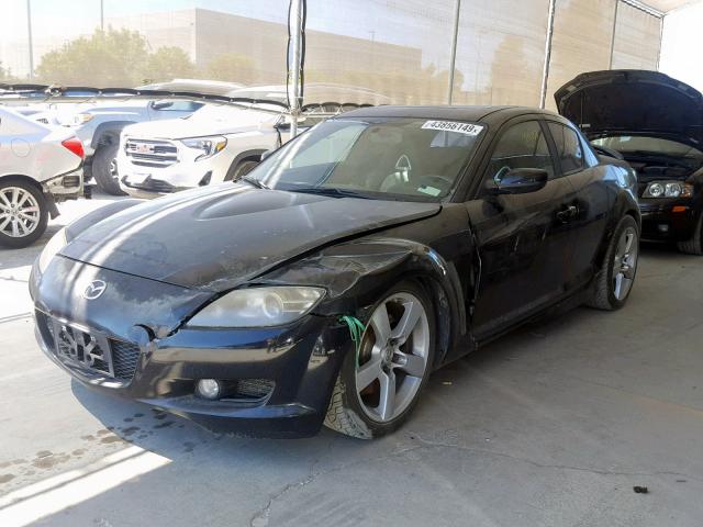 JM1FE173850149944 - 2005 MAZDA RX8 BLACK photo 2