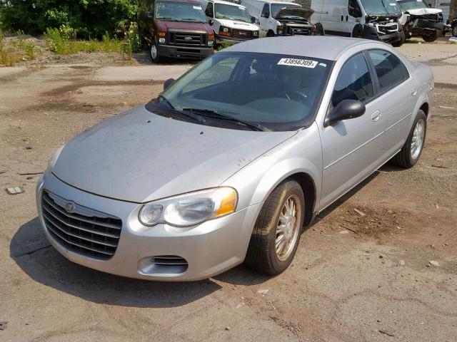 1C3EL46X34N387309 - 2004 CHRYSLER SEBRING LX SILVER photo 2