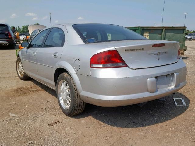 1C3EL46X34N387309 - 2004 CHRYSLER SEBRING LX SILVER photo 3