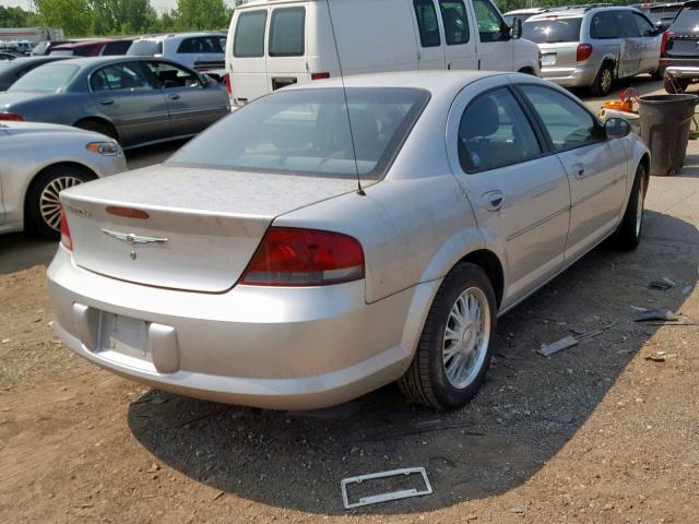 1C3EL46X34N387309 - 2004 CHRYSLER SEBRING LX SILVER photo 4