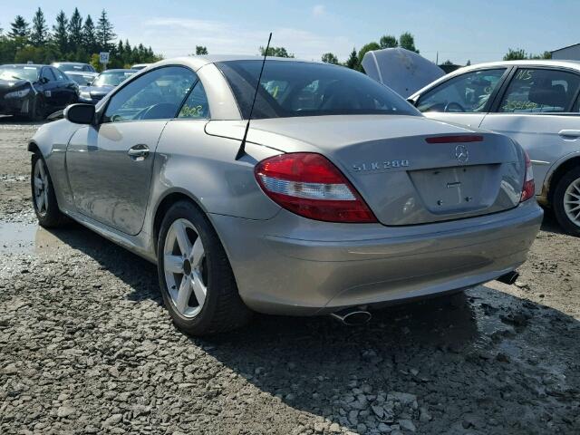 WDBWK54F37F137147 - 2007 MERCEDES-BENZ SLK 280 GRAY photo 3