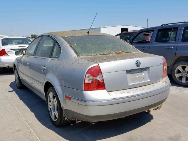 WVWRH63B71P295073 - 2001 VOLKSWAGEN PASSAT GLX SILVER photo 3