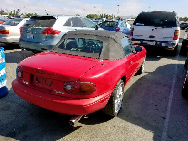 JM1NA3512P0410041 - 1993 MAZDA MX-5 MIATA RED photo 4