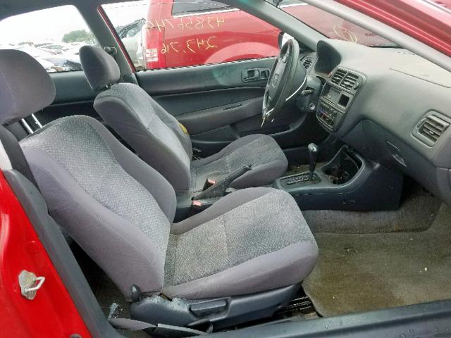 2HGEJ6440WH106277 - 1998 HONDA CIVIC DX RED photo 5