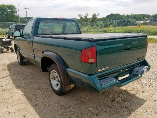 1GCCS1444T8105365 - 1996 CHEVROLET S TRUCK S1 GREEN photo 3