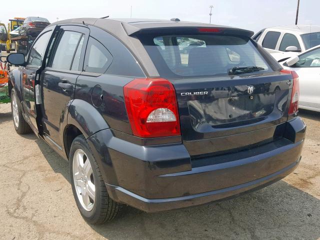 1B3HB48B48D658744 - 2008 DODGE CALIBER SX BLACK photo 3