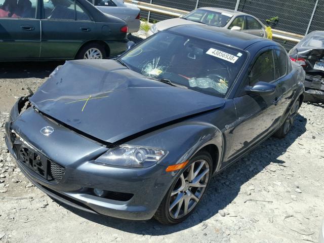 JM1FE173280215764 - 2008 MAZDA RX8 CHARCOAL photo 2