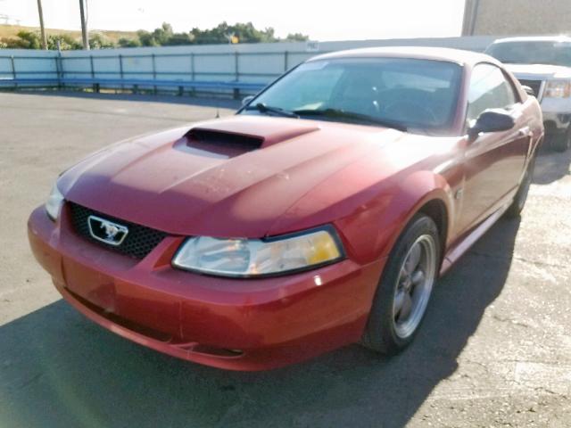 1FAFP42X93F314924 - 2003 FORD MUSTANG GT RED photo 2