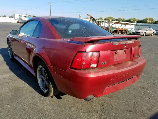 1FAFP42X93F314924 - 2003 FORD MUSTANG GT RED photo 3