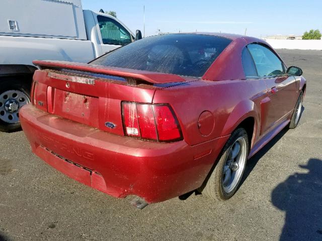 1FAFP42X93F314924 - 2003 FORD MUSTANG GT RED photo 4
