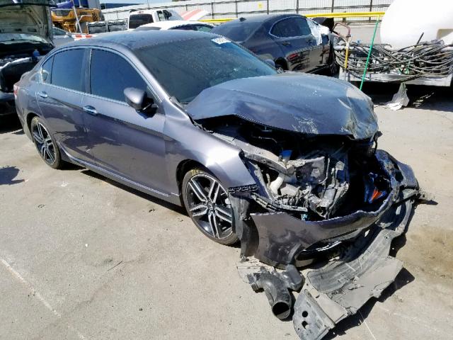 1HGCR2F51GA034777 - 2016 HONDA ACCORD SPO GRAY photo 1