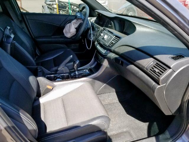 1HGCR2F51GA034777 - 2016 HONDA ACCORD SPO GRAY photo 5