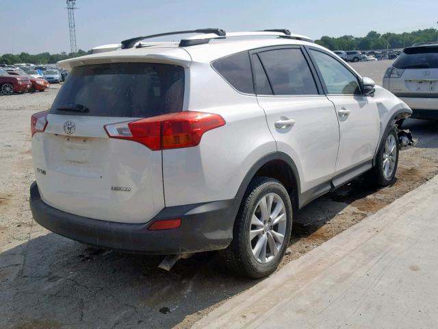 2T3YFREV0EW090232 - 2014 TOYOTA RAV4 LIMIT WHITE photo 4