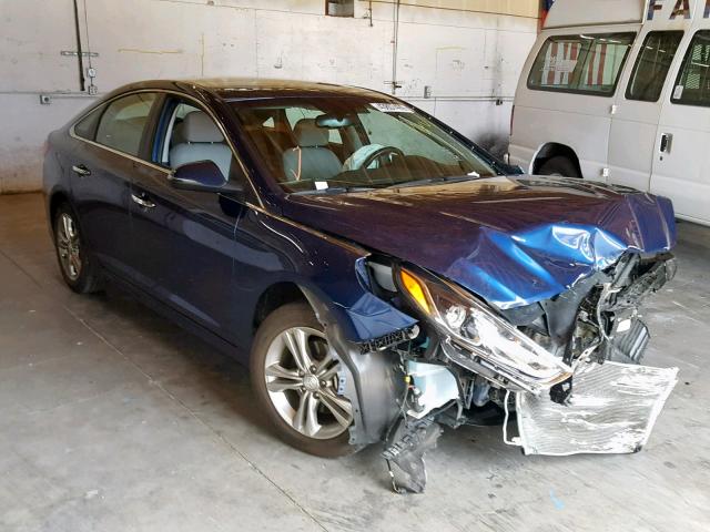 5NPE34AF9JH608207 - 2018 HYUNDAI SONATA SPO BLUE photo 1