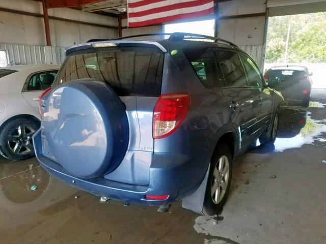 JTMBK31V075013374 - 2007 TOYOTA RAV4 LIMIT BLUE photo 4