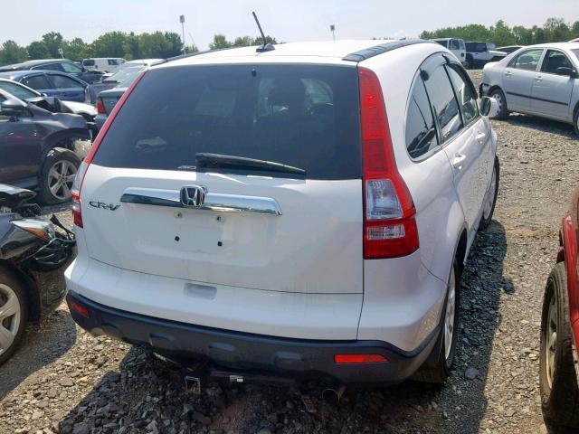 JHLRE48739C014233 - 2009 HONDA CR-V EXL WHITE photo 4