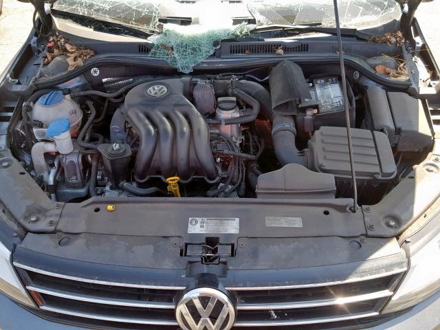 3VW1K7AJXFM310982 - 2015 VOLKSWAGEN JETTA BASE 灰色 照片 7