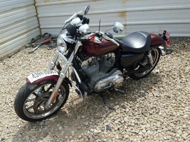 1HD4CR217FC438538 - 2015 HARLEY-DAVIDSON XL883 SUPE BURGUNDY photo 2