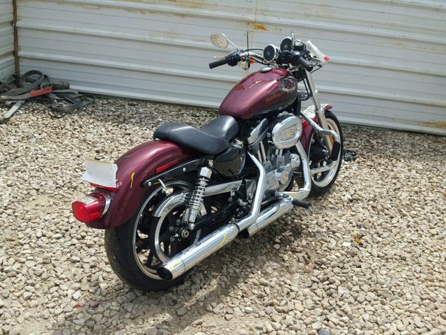 1HD4CR217FC438538 - 2015 HARLEY-DAVIDSON XL883 SUPE BURGUNDY photo 4