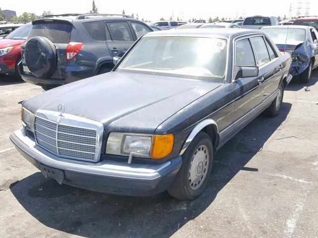 WDBCA39E9MA563637 - 1991 MERCEDES-BENZ 560 SEL BLUE photo 2