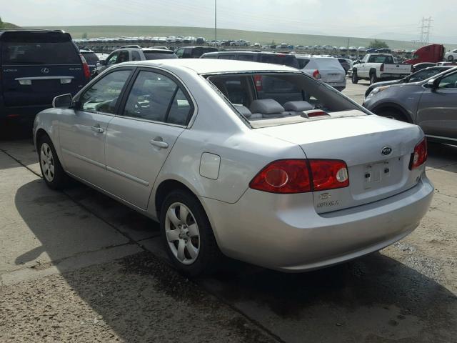 KNAGE123375148179 - 2007 KIA OPTIMA SILVER photo 3