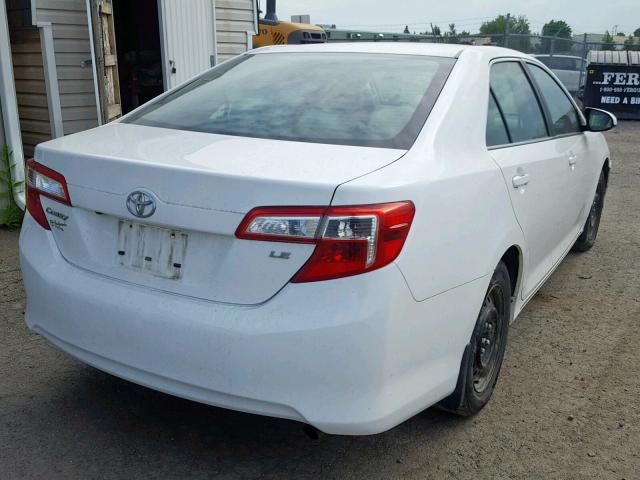 4T1BF1FK3EU815990 - 2014 TOYOTA CAMRY L WHITE photo 4