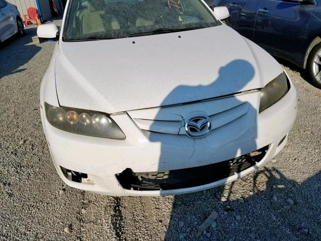 1YVHP80D475M45476 - 2007 MAZDA 6 S WHITE photo 9