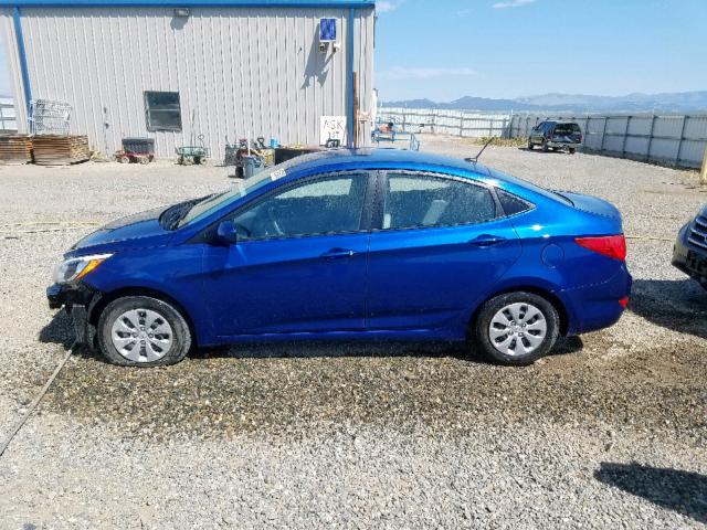 KMHCT4AE9HU279745 - 2017 HYUNDAI ACCENT SE BLUE photo 9