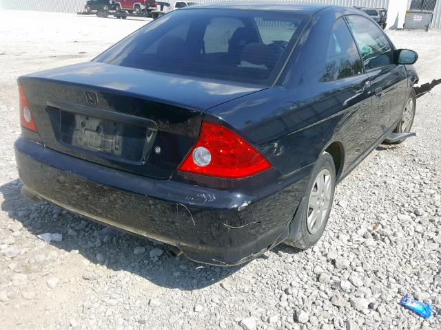 1HGEM22105L016864 - 2005 HONDA CIVIC DX V BLACK photo 4