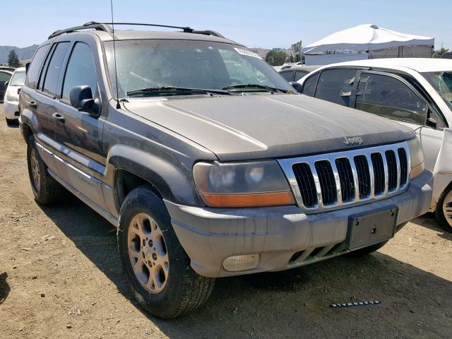 1J4GW48S8YC136228 - 2000 JEEP GRAND CHER CHARCOAL photo 1