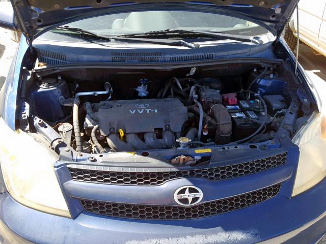 JTKKT624560160122 - 2006 TOYOTA SCION XA BLUE photo 7