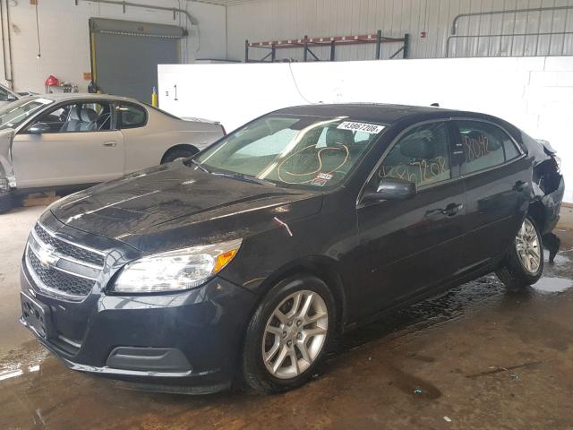 1G11D5SR3DF338652 - 2013 CHEVROLET MALIBU 1LT BLACK photo 2