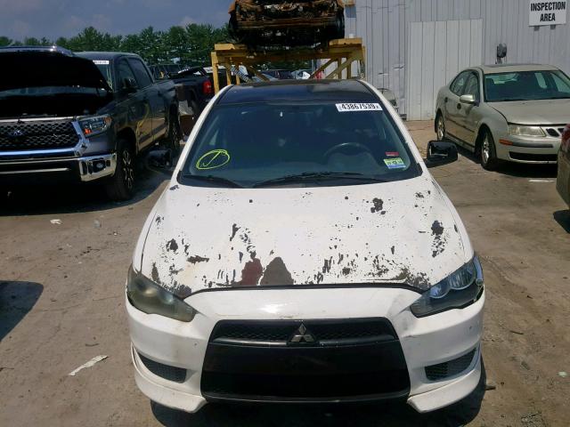 JA3AU16U78U007510 - 2008 MITSUBISHI LANCER DE WHITE photo 9