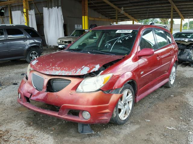 5Y2SL65828Z404636 - 2008 PONTIAC VIBE RED photo 2