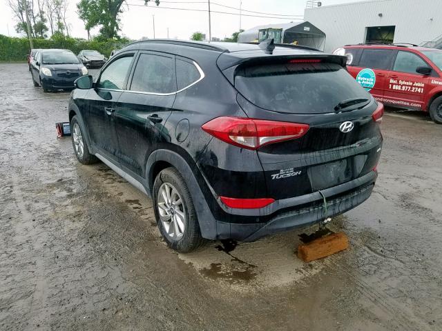 KM8J3CA40HU506023 - 2017 HYUNDAI TUCSON LIM BLACK photo 3