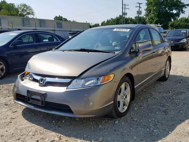 1HGFA16948L078277 - 2008 HONDA CIVIC EXL 灰色 照片 2