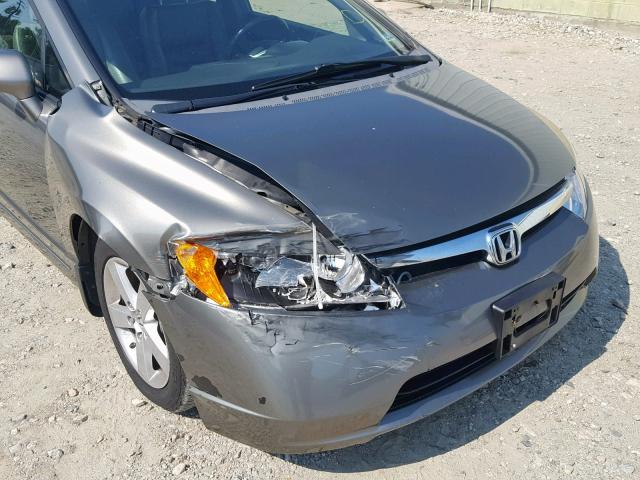 1HGFA16948L078277 - 2008 HONDA CIVIC EXL 灰色 照片 9
