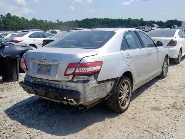 4T1BF3EK2BU760702 - 2011 TOYOTA CAMRY BASE SILVER photo 4