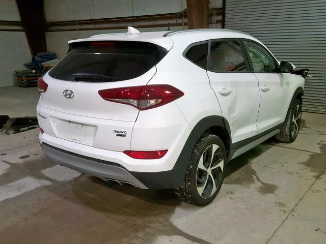 KM8J3CAL4JU824885 - 2018 HYUNDAI TUCSON SPO WHITE photo 4